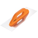 Gletiera profesionala din inox 380x128 mm cu maner ergonomic din lemn