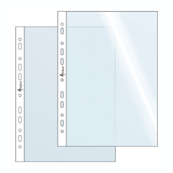 Folie de protectie Forpus 20502 A4 40 microni, lucioasa, 100 folii/set