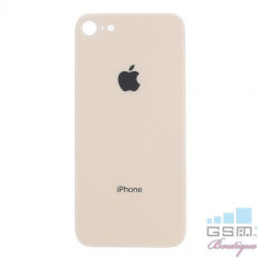 Capac Baterie Spate iPhone 8 Cu Adeziv Sticker Auriu foto