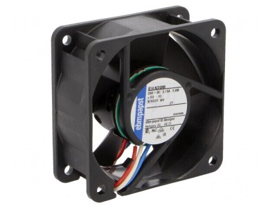Ventilator axial 24V 60x60x25mm 56m3/h 43dBA foto