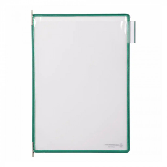 Buzunare Prezentare Pentru Display, A4, (10 Buc/set), Rama Metalica, Tarifold - Verde