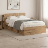 Cumpara ieftin Cadru de pat cu depozitare Stejar Artizanal 120 x 200 cm
