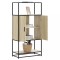 vidaXL Dulapuru Stejar Sonoma 68x35x139 cm lemn și metal prelucrat 849040