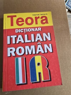 Dictionar Italian Roman Teora foto