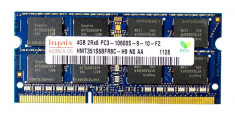 Memorie ram laptop Sodimm Hynix 4Gb DDR3 1333Mhz PC3-10600, 1.5V, hmt351s6bfr8c foto
