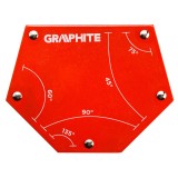 Vinclu magnetic pentru sudura Graphite, 111 x 136 x 24 mm, unghiuri multiple