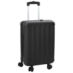 vidaXL Valiza pliabilă cu carcasă dură 24&#039;Neagră 43x27x66 cm ABS