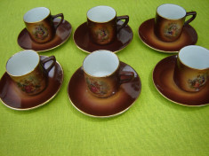 Superb serviciu de cafea, portelan de marca MCB Czechoslovakia foto