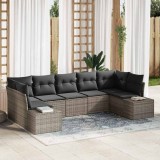 VidaXL Set de canapele pentru grădină 7 pcs Gri 289 x 154 x 85 cm