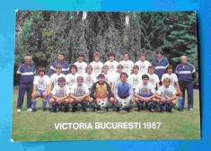 Dinamo VICTORIA Bucuresti - echipa de fotbal anul 1987 - carte postala