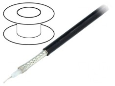 Cablu coaxial RG58 negru 100m