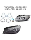 Set 2 rame adaptoare la lupe Hella G5 pentru BMW Seria 3 E90, Seria 7 F01, F02 - pentru farurile adaptive