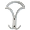 Cuier hol, 2 agatatori, gri, plastic, inaltime 140mm, montare pe usa