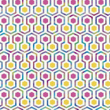 Noordwand Tapet &bdquo;Good Vibes Hexagon Pattern&rdquo;, roz și galben