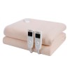 Patura cu incalzire electrica Soft Polar Fleece, 2 x 60 W, 160 x 140 cm, 5 trepte, Crem