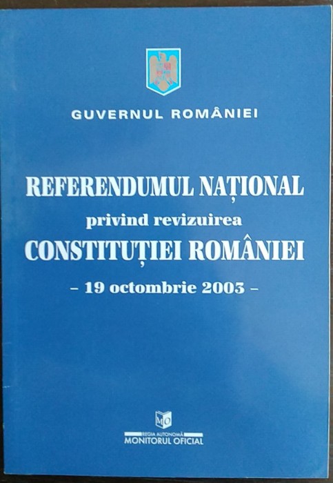 Referendumul National privind revizuirea Constitutiei Romaniei