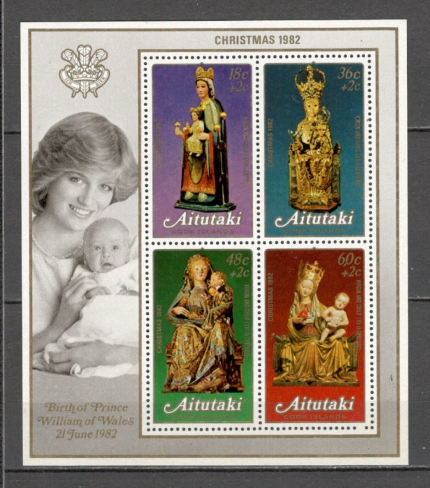 Aitutaki.1982 Nasterea Domnului:Fecioara Maria-Bl. GA.253