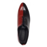 Pantofi barbati elleganti din piele naturala - Negru si Rosu MOD1NR