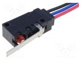 Micro&icirc;ntrerupător SNAP ACTION OMRON 5A/250VAC 5A/30VDC cu manetă