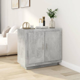 vidaXL Servantă, gri beton, 80x40x75 cm, lemn compozit