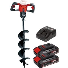 Einhell GE-EA 18/150 Li BL PXC + Twinpack CB + 4514095 - Foreza de pamant 150 mm + Set 2 acumulatori si incarcator Li-Ion 18 V 2.5 Ah