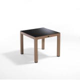 Cumpara ieftin Masa Novussi Wood 90 x 90 blat de sticla desert brown