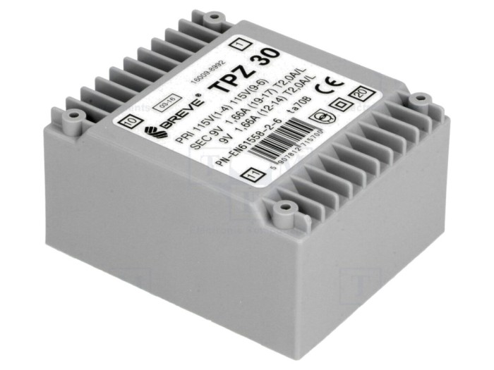 Transformator alimentare 30VA 9V PCB