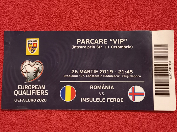 Parking meci fotbal ROMANIA - INSULELE FEROE (26.03.2019)