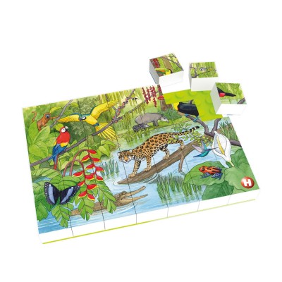 Puzzle Animale exotice Hubelino (35 piese) foto