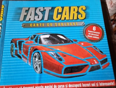 Fast Cars - Carte cu Sabloane foto