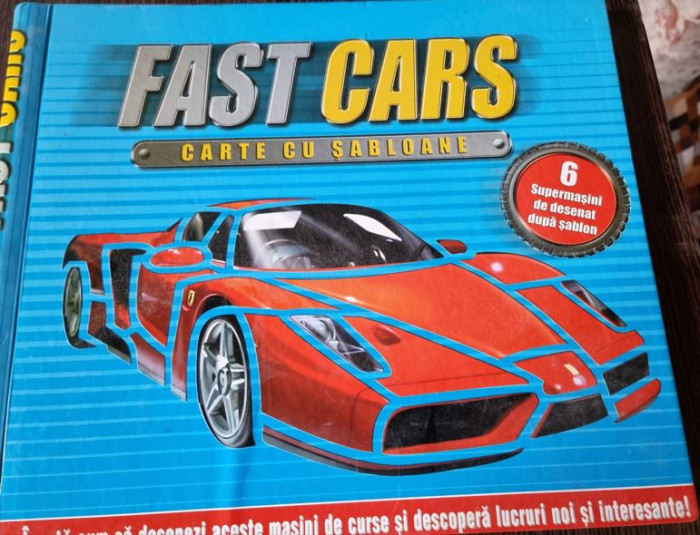 Fast Cars - Carte cu Sabloane