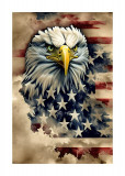 Cumpara ieftin Sticker decorativ, Vultur American, Gri, 85 cm, 6442ST, Oem