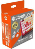 Kit taste pentru tastatura mecanica SteelSeries PrismCAPS, Layout UK (Alb)