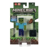 MINECRAFT CRAFT A BLOCK FIGURINA ZOMBI 8CM SuperHeroes ToysZone, Mattel
