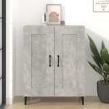 vidaXL Dulap, gri beton, 69,5x34x90 cm, lemn compozit
