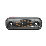 Lampa laterala gabarit slim LED 12-24V, galben fumuriu 89x32mm Breckner Germany