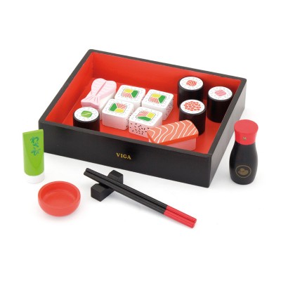Set sushi din lemn, Viga foto