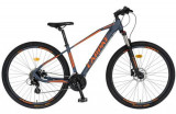Cumpara ieftin Bicicleta MTB-HT CARPAT C2979H, roti 29inch, 24 Viteze, Cadru aluminiu, Frane Hidraulice (Negru/Portocaliu)