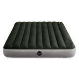 Saltea gonflabila de dormit pentru 2 persoane,gri-negru, 152x25x203 cm