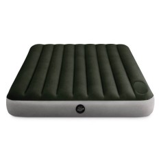 Saltea gonflabila de dormit pentru 2 persoane,gri-negru, 152x25x203 cm