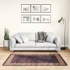 VidaXL Covor lavabil, negru și auriu, 80x150 cm, antiderapant 337928