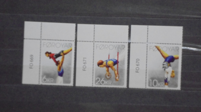 FOROYAR - 2009 - SET ANIVERSAR,100 DE ANI DE GIMNASTICA - MI 11,5 EURO -