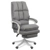 SCAUN DIRECTORIAL TEXTIL CU SUPORT DE PICIOARE OFF 426 GRI