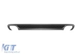 Difuzor tip S-line potrivit pentru bara de protectie spate standard a Audi A6 sedan 2011-2015 -oo--oo- Performance AutoTuning
