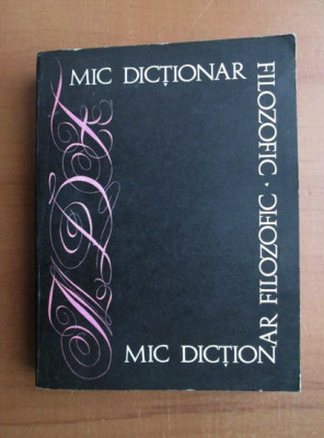 Mic dictionar filozofic foto