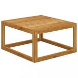 Masuta cafea Gossi, lemn masiv acacia, 68x68x29 cm, exterior/interior