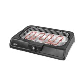 Gratar electric Zilan, 2000 W, 43 x 26 cm, termostat ajustabil, indicator luminos, Negru, Zilan Floria