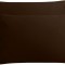 Set 2 huse perna din bumbac ranforce 100%, densitate 120 g/mp, Maro, 50/70cm