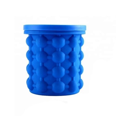Frapiera Forma pentru Cuburi de Gheata 2in1, din Silicon, 120 cuburi, Albastru foto