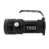 Lanterna Ted Electric, 30 W, aluminiu, 4 x 18650, Negru